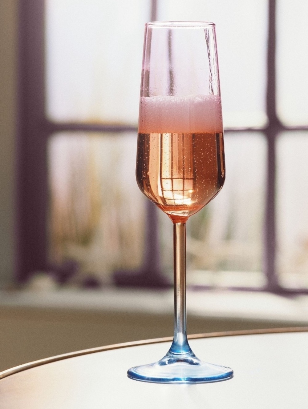 NEW Anthropologie Set of (2) Alba Flute Glasses